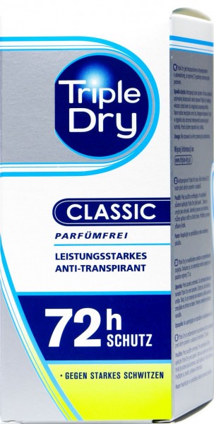 Triple Dry Roll-On Classic 72h Protection, 50 ml
