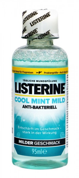 Listerine Cool Mint Mouthwash Mild Taste, 95 ml