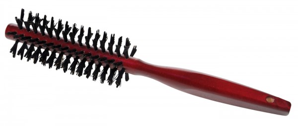 Round Wooden Hairdryer Brush, mixed bristles, 50 mm