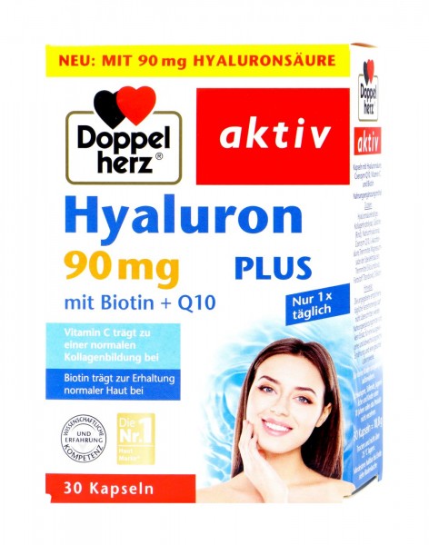 Doppelherz Hyaluronic Acid Plus 90 mg, 30-count