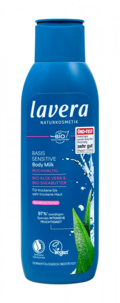 Lavera Basis Sensitive Body Milk Rich, 250 ml