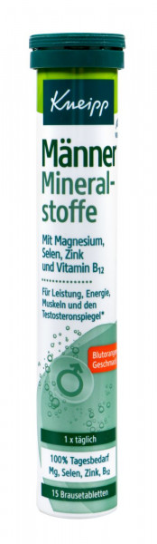 Kneipp Men's Minerals Effervescent Tablets, 15-count