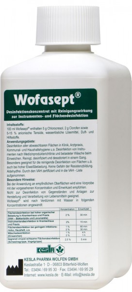 Wofasept Disinfectant, 250 ml