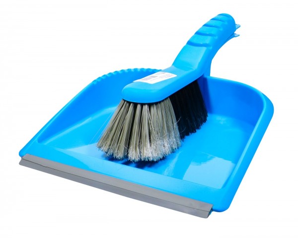 Dustpan Sweeper Set With Rubber Strips 2-Piece, 35 x 22 C