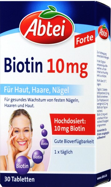 Abtei Biotin 10 mg Tablets, 30-count