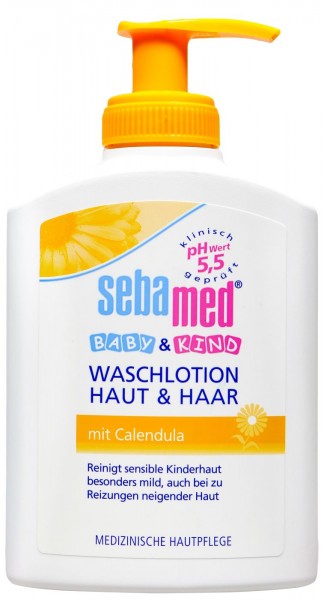 Sebamed Baby Calendula Skin and Hair Cream Wash, 200 ml