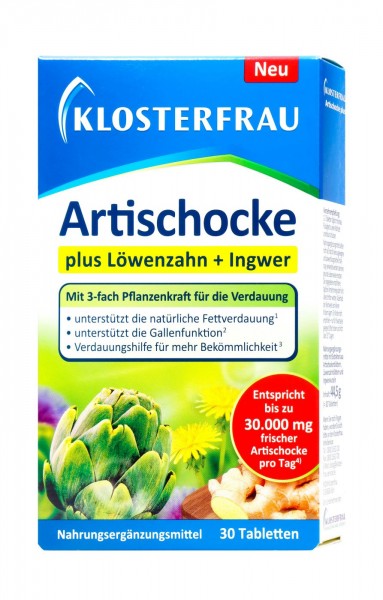Klosterfrau Artichoke 600, 30-count