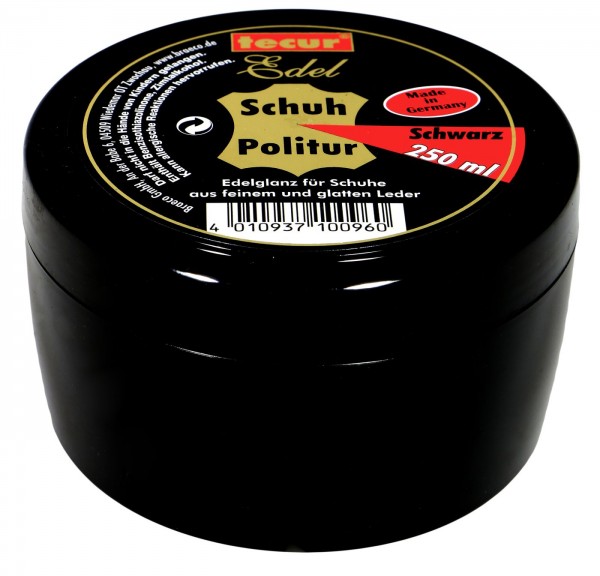 Tecur High-Grade Polish, Black, tin, 250 ml