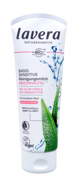 Lavera Basis Sensitive Cleansing Milk, 125 ml