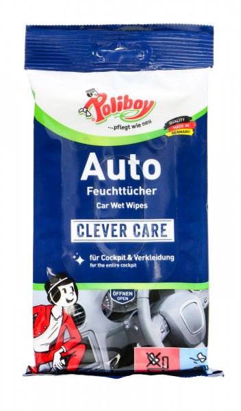 Poliboy Wet Wipes Car, 20 Piece