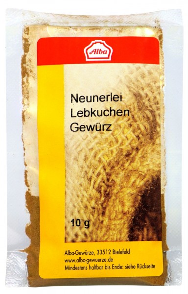 Alba Neunerlei Lebkuchen Spice Mix, 10 g