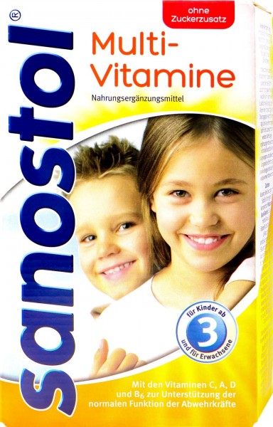 Sanostol Multivitamin, sugar-free, 460 ml