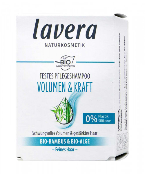 Lavera Solid Care Shampoo Volume + Strength, 50 g