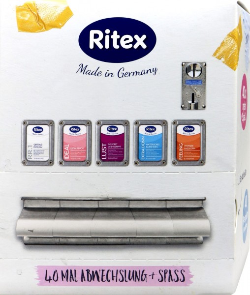 Ritex Condoms Dispenser Assortmentmix (5x8 assorted), 40-count