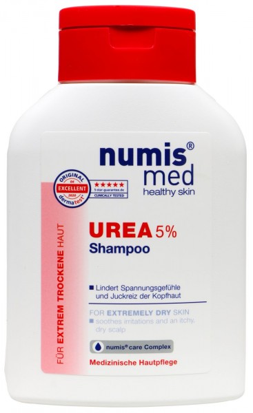 Numis Med Urea 5% Shampoo, unscented, 200 ml