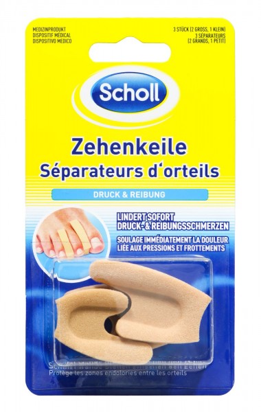 Scholl Toe Cap Small Pressure & Friction, 2-pack